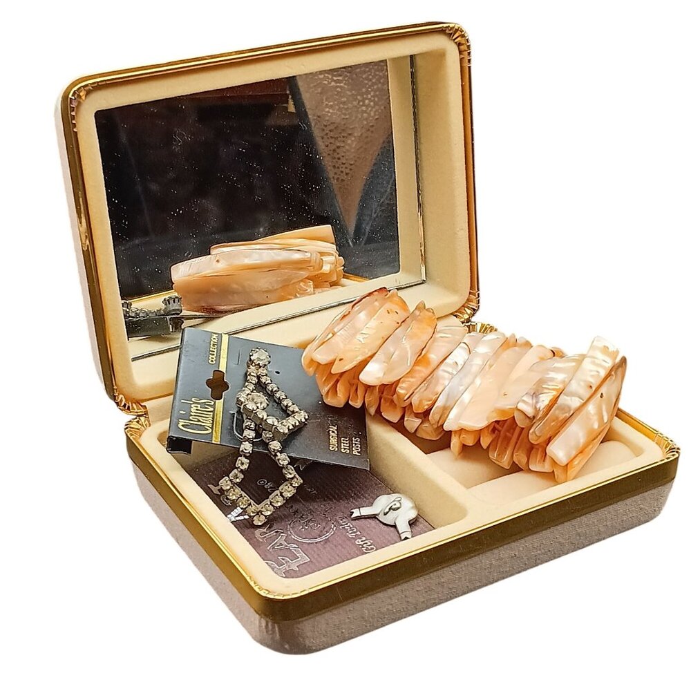 Vintage Jewelry Lot in Estate Jewelry Box, Wear, Gift, Resell, Collect! Personal